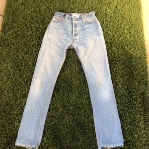 Cindy Crawford x re/done denim high waisted jeans